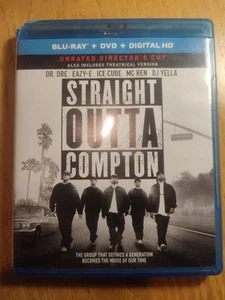 Straight Outta Compton 2016 Blu Ray+DVD USA Import Free Region Usato - Foto 1 di 8