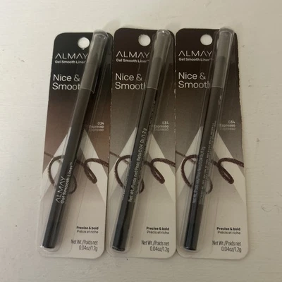 3 Almay Intense i-Color Gel Smooth Eyeliner Pencil ~ Espresso #034 ~ Sealed - Image 1 of 2