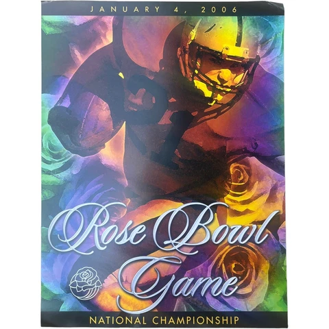 2006 USC Trojans Texas Longhorns Rose Bowl Poster National Championship Game Cover
