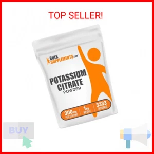 BulkSupplements.com Potassium Citrate Powder - Potassium Citrate Supplement, Pot - Picture 1 of 2