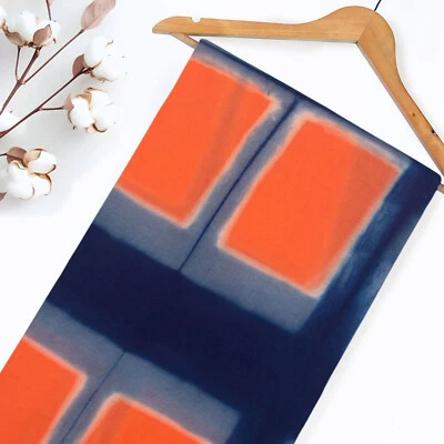 Tie Dye Cotton Fabric by Yard Indian Hand Block Print Material for Sewing Craft - Image 1 of 4