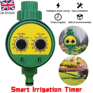 Automatic Electronic Water Timer Daily Irrigation Plant Garden Hose Tap Watering - Picture 1 of 14