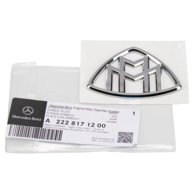ORIGINAL Mercedes MAYBACH Emblem Logo Plakette W463 W222 2228171200 - Bild 1 von 3