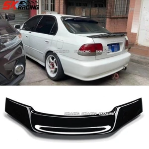 Fits 1996-2000 Honda Civic EK3 EK1 Glossy Black Trunk Wing Spoiler 4Dr R Type - Picture 1 of 14