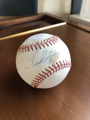 Fred Lynn Autograph Signed Official MLB Baseball Red Sox Rawlings - Image 1 of 2