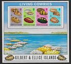 Gilbert and Ellice Islands 1970 Mini-Sheet - Cowrie Shells - MNH