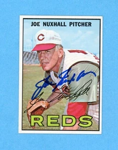 Joe Nuxhall Signed 1967 Topps Card #44 Auto with B&E Hologram - Picture 1 of 2