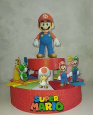 MARIO BROS alzata x feste e compleanni con 12 scatole di caramelle in cartone