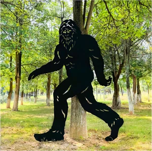 Life Size Bigfoot Metal X-Large Statue for Outdoor Garden Yard Decoration 7.4Ft - Picture 1 of 8