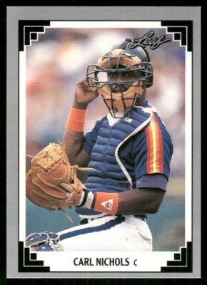 1991 Leaf #217 Carl Nichols - Houston Astros - Image 1 of 2