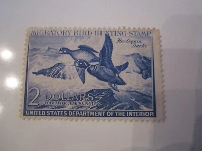 1952 U.S. HUNTING DUCK STAMP SCOTT RW-19 - MINT NH - OFC-2 - Image 1 of 2