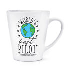 World's Best Pilot 12Oz Latte Mug Cup Funny Joke Favourite Plane