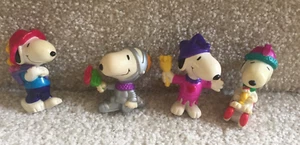 Lot of 4 Peanuts Snoopy & Woodstock PVC Figures  FREE SHIPPING - Picture 1 of 9