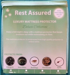 TWIN - XL Protector de Colchón Deluxe Suave Suave Impermeable Cubierta Hipoalergénica - Imagen 1 de 1