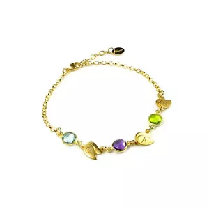 Personalized Birthstones & Initials, Custom Bracelet, Mother's Day Gift for Mom - Picture 1 of 9