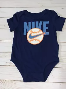 Nike Baby Boy Baseball Theme Bodysuit One-Piece Size - 3 Months - Picture 1 of 2