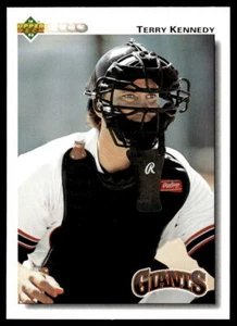 1992 Upper Deck 192 Terry Kennedy San Francisco Giants Baseball Card - Picture 1 of 2