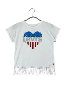 LEVI'S STRAUSS & CO Round Neck White Kid's Girl's T-Shirt Size 12 y.o. (152) - Picture 1 of 7