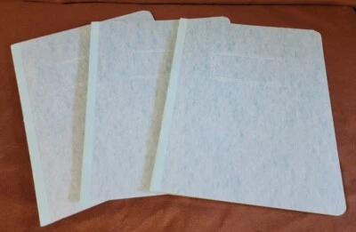 3 Smead® PressGuard 报告封面侧 3 英寸长扣字母蓝色 81050 — 第 1/4 张图片