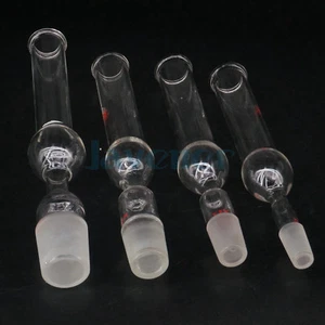 14/23 19/26 24/29 29/32mm Joint Lab Glass Drying Tube Straight Shaped With Bulb - Picture 1 of 24