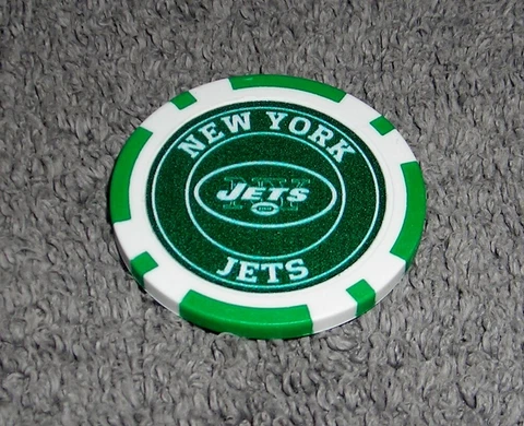 NFL NEW YORK JETS SOUVENIR COLLECTIBLE POKER CHIP GOLF BALL MARKER Cover