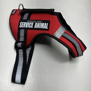 Neue offizielle Diensttierweste Größe XL, rot mit Griff emotionale Unterstützung ESA - Bild 1 von 16