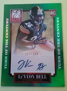 2013 Le'Veon Bell Elite Auto Rookie Card 227/299 MINT !!! Steelers - Picture 1 of 3