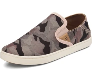 Olukai Pehuea Pa'i Womens Soft Pink Ke Au Camo Slip on shoe 6.5 NWT new - Picture 1 of 10