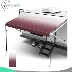 RV Awning Weatherproof Fabric Replacement 8' Pink Fade 21FT Outdoor Camper - Picture 1 of 7