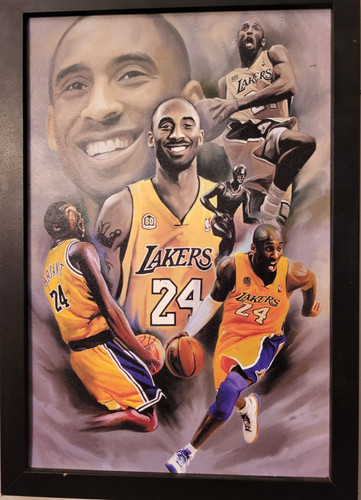 Kobe Bryant Lakers Wall Art Framed Poster 135x195 Dynamic 