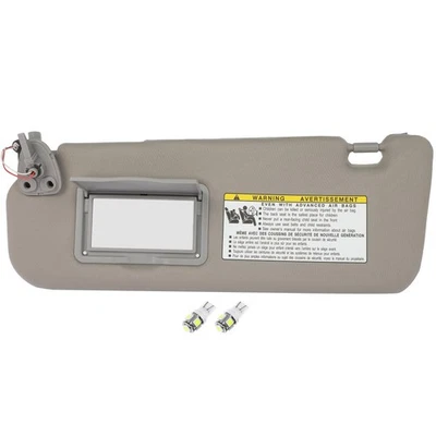 For 2006-2008 Hyundai Sonata 2.4L Left Gray Side Sun Visor W/ License Light Foto 1 de 4