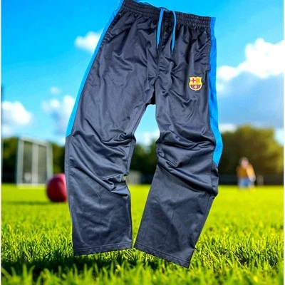 Pantalones deportivos Nike FC Barcelona para hombre L pista de fútbol holgados brillantes brillo de calle ancha Foto 1 de 4