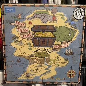 LESS THAN JAKE Uncharted Sapphire Marble Colored Vinyl Limited Records & LPs New - Picture 1 of 1