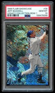 1998 Flair Showcase Row 1 Legacy Collection #38 Jeff Bagwell /100 PSA 10 (POP 1) - Picture 1 of 2