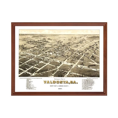 Mapa antiguo de Valdosta, GA 1885 - Arte vintage de Valdosta Georgia Foto 1 de 4