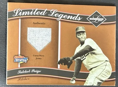 Negro League Baseball HOF 2004 Leaf Limited Satchel Paige LL25 Jersey Relic Card - Image 1 of 3