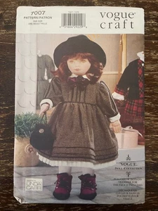Vogue 7007 ungeschnittenes Schnittmuster, Olivia 18 Zoll Puppe, Linda Carr - Bild 1 von 2