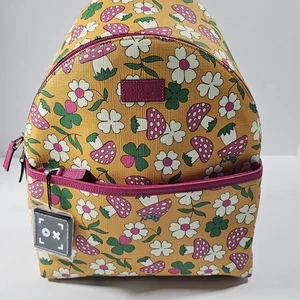 NWT w/COA Gucci Girls Floral Printed Coated Canvas Backpack Multicolor. - Picture 1 of 19