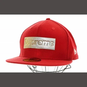 Supreme x NEW ERA 16SS METALLIC BOX LOGO RED CAP HOT A Used e27cf22c6379b7848d16 - Picture 1 of 8