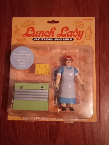 2006 Lunch Lady Action Figure Rare Toy Accoutrements Chris Farley SNL TV Comedy Cover