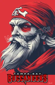 TAMPA BAY BUCCANEERS POSTER PRINT 11X17 NFL BUCCANEERS FOOTBALL - Picture 1 of 2