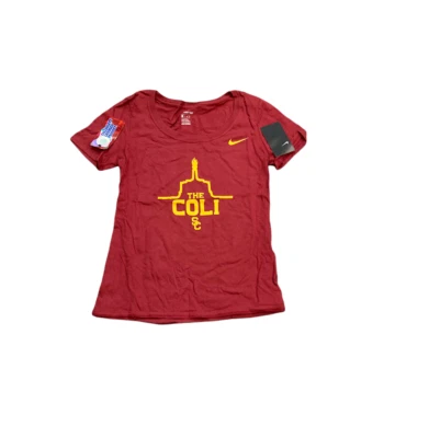 NWT NEW USC Trojans Nike Women's Local Coliseum Scoop Shirt XS - Image 1 of 2