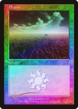 Plains (344) FOIL 7th Edition HEAVILY PLD Basic Land MAGIC MTG CARD ABUGames