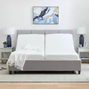 Basic Split King Size Electric Steel Adjustable Bed Base Frame With 2 Remotes - Picture 1 of 18