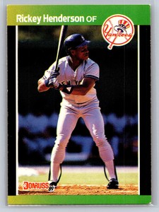 1989 Donruss Rickey Henderson #245   New York Yankees
