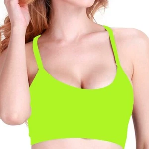 Women Sports Bra Fitness Running Workout Yoga Shirt Tank Top Removable Padded - Picture 1 of 1