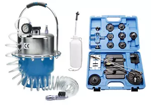 Bremsen Entlüftungsgerät mit Adaptersatz 11-tlg. Druckluft Bremsentlüftung - Bild 1 von 5