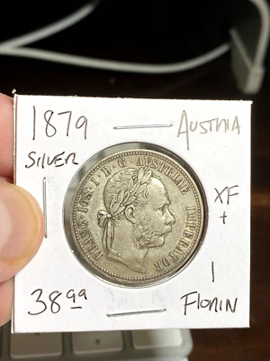1879 Austria 1 Florin High Grade - Image 1 of 2