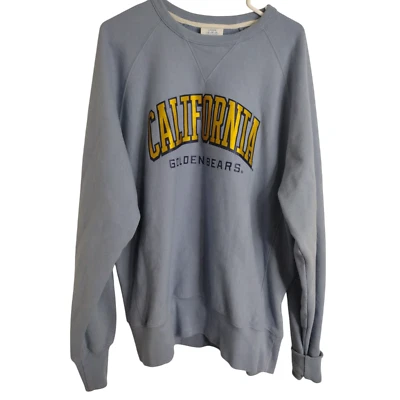 Sudadera Champion Para Hombre Tejido Inverso Grande Azul NCAA California Golden Bears Foto 1 de 4
