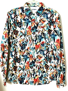 Desigual Men's Arty Color Burst Print Cotton Button Up Long Sleeve Shirt Size M - Picture 1 of 10